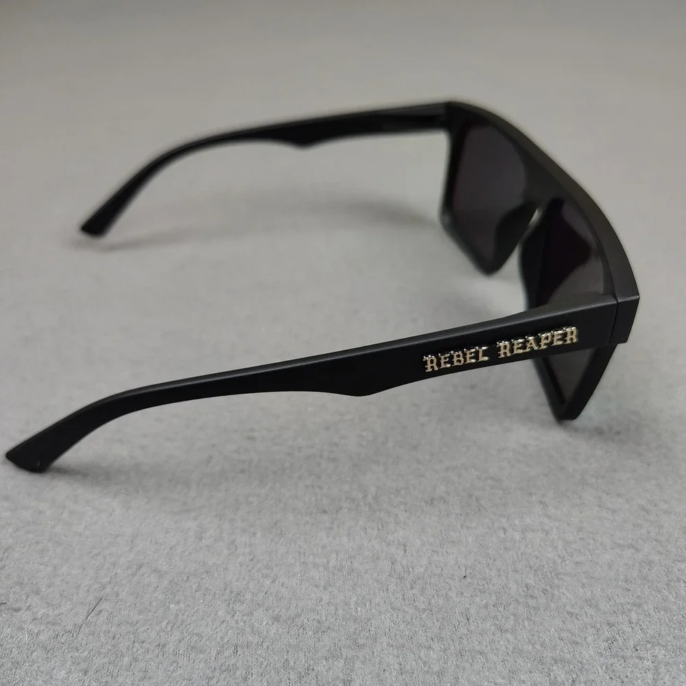 Men Sunglasses Square Frame‎ Mirrored Lens Green Yellow Biker Boating Shades New